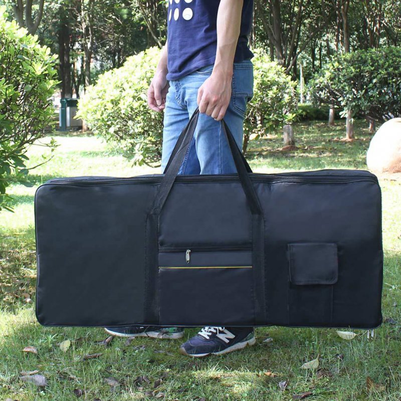 Portable 61-keys Electronic Piano Waterproof Bag black
