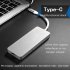 Portable 7 in 1 USB c Hub Type c to HDMI 2XUSB3 0 Ethernet SD TF Adapter