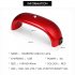 Portable 9w Nail  Dryer  Machine Led Uv Lamp Usb Cable Home Use Nail Art Tools Rainbow light  red 