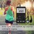 Portable AM FM Radio Mini Digital Tuning Stereo Radio with Earphone and Rechargeable Battery for Walk black