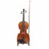 Portable Adjustable Foldable Musical Instrument Stand with Bow Holder for Violin Stand  brown