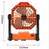 Portable Air Cooling Fan 270 Degree Adjustable Rechargeable Electric Fan Household Electrical Appliances Black Green