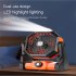 Portable Air Cooling Fan 270 Degree Adjustable Rechargeable Electric Fan Household Electrical Appliances Black Green