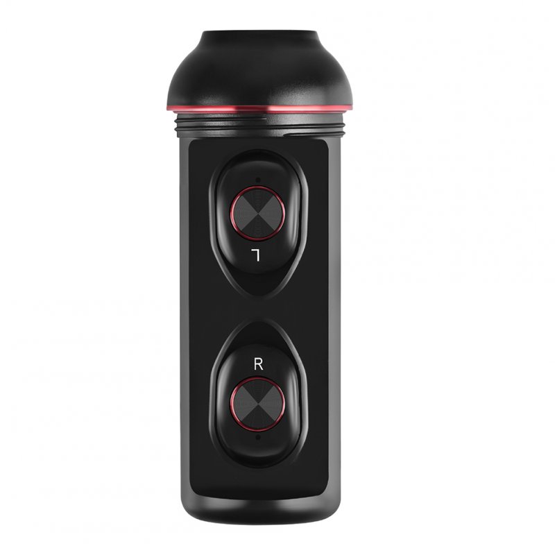 Portable Air8 i12 Wireless i7 Bluetooth Headset i9stws5.0 In-ear Earphone Bilateral Stereo Headphone Black red