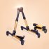 Portable Aluminum Floor Guitar Stand Adjustable Foldable Stand for All Types of Guitars  Basses  Ukuleles and Violins  Banjo Gold FP10S