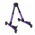 Portable Aluminum Floor Guitar Stand Adjustable Foldable Stand for All Types of Guitars  Basses  Ukuleles and Violins  Banjo purple FP10S