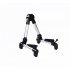 Portable Aluminum Floor Guitar Stand Adjustable Foldable Stand for All Types of Guitars  Basses  Ukuleles and Violins  Banjo Silver FP10S