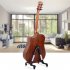 Portable Aluminum Floor Guitar Stand Adjustable Foldable Stand for All Types of Guitars  Basses  Ukuleles and Violins  Banjo red FP10S
