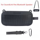 Portable Audio Case Silicone Protective Cover Compatible For Bose Soundlink Flex Bluetooth Speaker black