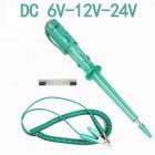 Portable Auto Circuit Tester With Led Light Dc 6v 12v 24v 85486 Probe Repair Electric Test Pen green