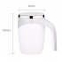 Portable Automatic Magnetic Stirring Coffee Mug Rechargeable 304 Stainless Steel Electric Mixing Cup Self Mixing Coffee Tumbler white rechargeable