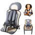 Portable Baby Safety Seat Cushion Pad Thickening Sponge Kids Car Seats for Infant Boys Girls gray