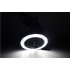Portable Battery Operated LED Fan Light Mini Air Cooler Outdoor Camping Tent Lamp with Hanging Hook black