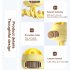 Portable Bladeless Stroller Fan 4000mah Usb Rechargeable 4 speed Handheld Mute Folding Desktop Air Cooler High   yellow