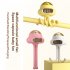 Portable Bladeless Stroller Fan 4000mah Usb Rechargeable 4 speed Handheld Mute Folding Desktop Air Cooler High   yellow