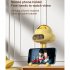 Portable Bladeless Stroller Fan 4000mah Usb Rechargeable 4 speed Handheld Mute Folding Desktop Air Cooler High   yellow