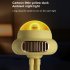 Portable Bladeless Stroller Fan 4000mah Usb Rechargeable 4 speed Handheld Mute Folding Desktop Air Cooler High   yellow