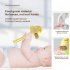 Portable Bladeless Stroller Fan 4000mah Usb Rechargeable 4 speed Handheld Mute Folding Desktop Air Cooler High   yellow