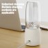Portable Blender  Portable Juicer Blender With 6 Stainless Steel Blades  Motor Base  Button  1500mA Battery Personal Size Blender Juicer Cup For School pink
