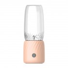 Portable Blender, Portable Juicer Blender With 6 Stainless Steel Blades, Motor Base, Button, 1500mA Battery Personal Size Blender Juicer Cup For School pink