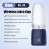 Portable Blender  Portable Juicer Blender With 6 Stainless Steel Blades  Motor Base  Button  1500mA Battery Personal Size Blender Juicer Cup For School pink