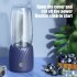 Portable Blender  Portable Juicer Blender With 6 Stainless Steel Blades  Motor Base  Button  1500mA Battery Personal Size Blender Juicer Cup For School White