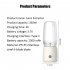 Portable Blender  Portable Juicer Blender With 6 Stainless Steel Blades  Motor Base  Button  1500mA Battery Personal Size Blender Juicer Cup For School White