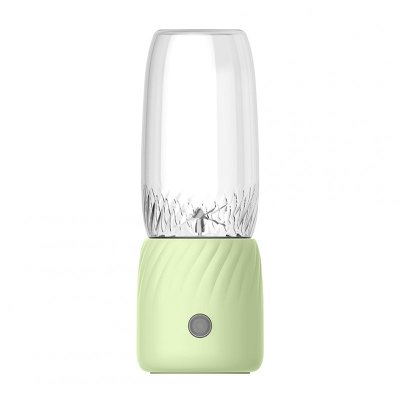 Portable Blender, Portable Juicer Blender With 6 Stainless Steel Blades, Motor Base, Button, 1500mA Battery Personal Size Blender Juicer Cup For School green