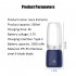Portable Blender  Portable Juicer Blender With 6 Stainless Steel Blades  Motor Base  Button  1500mA Battery Personal Size Blender Juicer Cup For School pink