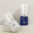 Portable Blender  Portable Juicer Blender With 6 Stainless Steel Blades  Motor Base  Button  1500mA Battery Personal Size Blender Juicer Cup For School blue