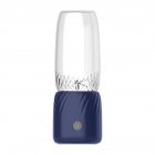 Portable Blender  Portable Juicer Blender With 6 Stainless Steel Blades  Motor Base  Button  1500mA Battery Personal Size Blender Juicer Cup For School blue