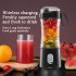 Portable Blender Type C Rechargeable Juicer Cup Electric Blender for Travel Kitchen 380ml White
