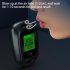 Portable Blowing Type Tester Handheld High Precision Breathalyzer Usb Rechargeable Digital Breath Tester Black