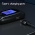 Portable Blowing Type Tester Handheld High Precision Breathalyzer Usb Rechargeable Digital Breath Tester Black