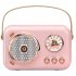 Portable Bluetooth Speaker B152 Audio Integrated Microphone Speaker Small Family KTV Pink