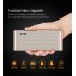 Portable Bluetooth Speaker Wireless Handsfree Pocket Audio Speaker Subwoofer HiFi LED Display Speaker with Mic  Gold  Official standard