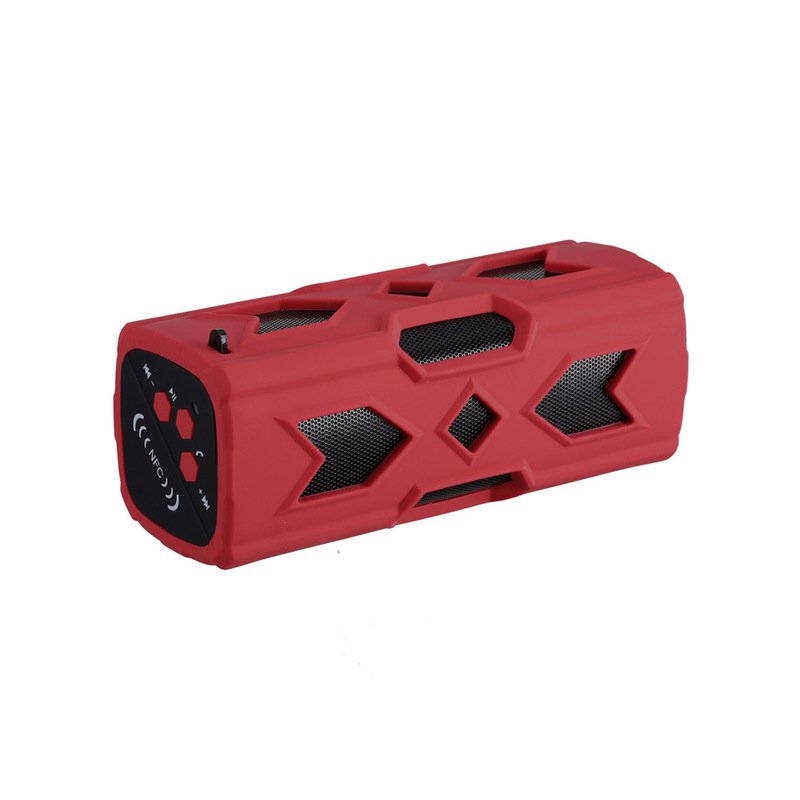Portable Bluetooth Wireless Speaker IPX7 Waterproof Power Bank Ultra Bass Subwoofer red