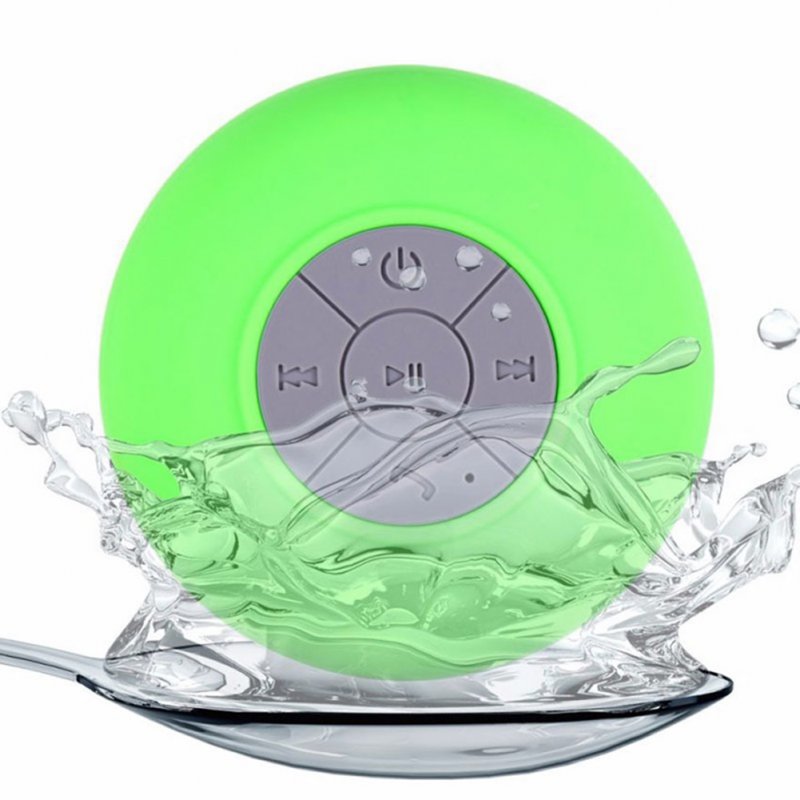 Portable Bluetooth-compatible  Speaker Wireless Waterproof Speaker Hands-free Car Speaker Loudspeaker Suitable For Mobile Phone Pc green