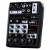 Portable Bluetooth compatible 4 channel Audio  Mixer Sound Mixing Console Usb Interface C4 Mixer For Stage Performances Network Anchors Music Creation U S  plug