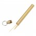 Portable Brass Waterproof Sealed Bin Outdoor Mini Tooth Pick Holder Brass toothpick holder