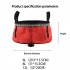 Portable Bucket Double layer Folding Washbasin Laundry Basin Footbath Fishing Bucket For Outdoor Camping 12L red