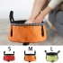 Portable Bucket Double layer Folding Washbasin Laundry Basin Footbath Fishing Bucket For Outdoor Camping 12L red