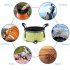 Portable Bucket Double layer Folding Washbasin Laundry Basin Footbath Fishing Bucket For Outdoor Camping 12L blue