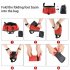 Portable Bucket Double layer Folding Washbasin Laundry Basin Footbath Fishing Bucket For Outdoor Camping 12L red