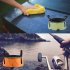 Portable Bucket Double layer Folding Washbasin Laundry Basin Footbath Fishing Bucket For Outdoor Camping 12L red
