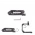 Portable C type Stabilizing Handle Bracket Handheld Grip Hot Shoes Holder Convenient U shaped Mobile Phone Flash Light Folding Support black