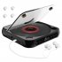 Portable CD Player with 5 Playback Modes Touchscreen Headphones Anti Skip Small Music CD Walkman Black