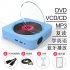 Portable CD Player with Bluetooth Home Audio Boombox with Remote Control FM Radio Built in HiFi Speakers DVD blue