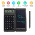 Portable Calculator 6 inch Large Display Office Desk Calcultors With Erasable Writing Table  basic Version  black