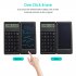 Portable Calculator 6 inch Large Display Office Desk Calcultors With Erasable Writing Table  basic Version  black